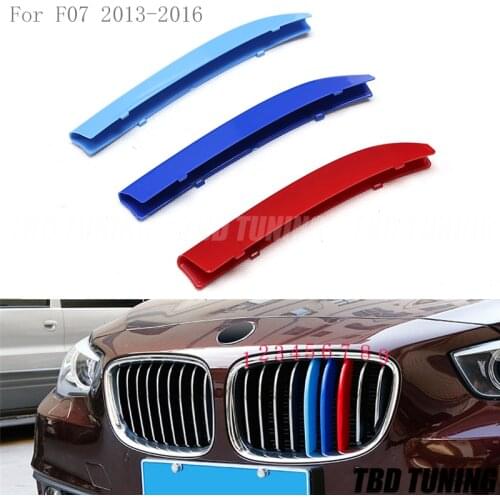 For BMW 5 Series GT F07 2013 2014 2015 2016 Racing Grilles Grill m color bar trim