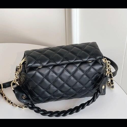 Luxury Handbags Women Bags Designer Women Leather Messenger Bags Vintage Sac Lattice Corssbody Bag for Girls Chains Shoulder Bag