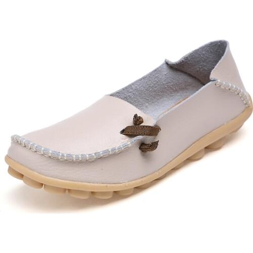 Women Flats Shoes Soft Genuine Leather Shoes For Women Casual Loafers Mother Moccasins Slip on Female Shoes Chaussure Femme