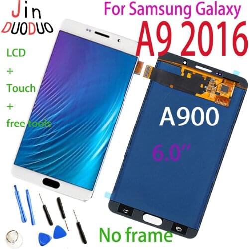 6 Inches High Quality Display Replacement For Samsung Galaxy A9 2016 A900 LCD Touch Screen Digitizer Assembly No Frame