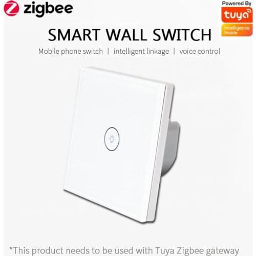 1/2/3 Gang ZigBee EU US Smart Switch With/Without Neutral Wire Two Wiring for Smart Life Tuya APP,Work with Alexa Google Home