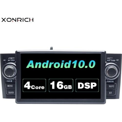 1 Din Android 10 7 '' Car Monitor For Fiat Grande Punto Linea 2007-2012 multimedia GPS Navigation radio Screen 4G DSP