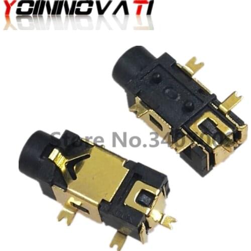 10PCS Headphone Socket 2.5 Audio Socket PJ-209 5 Pin SMD Belt Column 2.5 Headset Female Seat PJ209