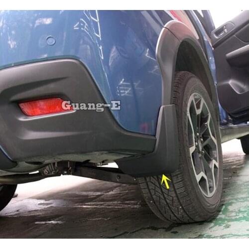 For Subaru XV 2012 2013 2014 2015 Car Cover Plastic Fender Soft Mudguard Protect Flap Splash Mud Guard Frame 4pcs