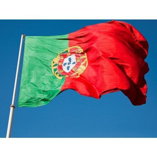 90x150CM Wave Portugal 3x5 Ft Super-Poly Indoor/Outdoor Portugal FLAG Country Banner Christmass gifts