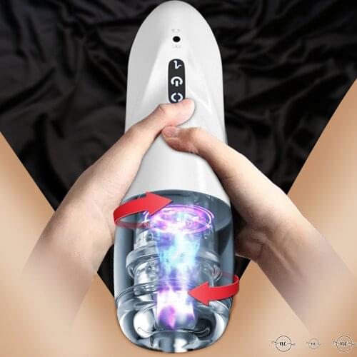Automatic Rotation Male Masturbator Cup Sex Machine Pocket Pussy Silicone Vagina Real Pussy Masturbador Adult Sex Toys for Men