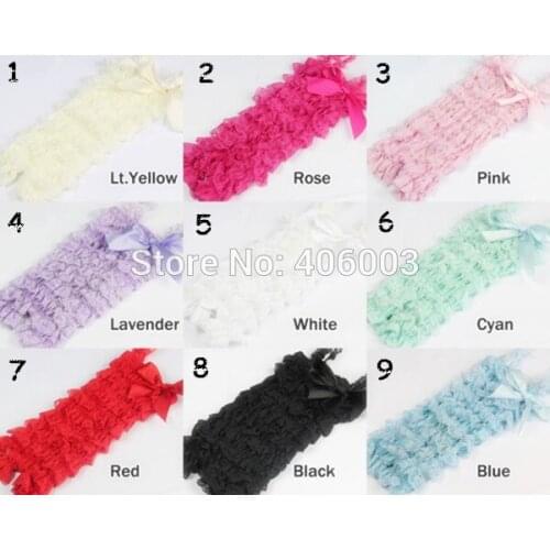 Free Shipping Baby Girls Lace Ruffle Romper with Straps and Satin Bow Baby Lace Petti Romper