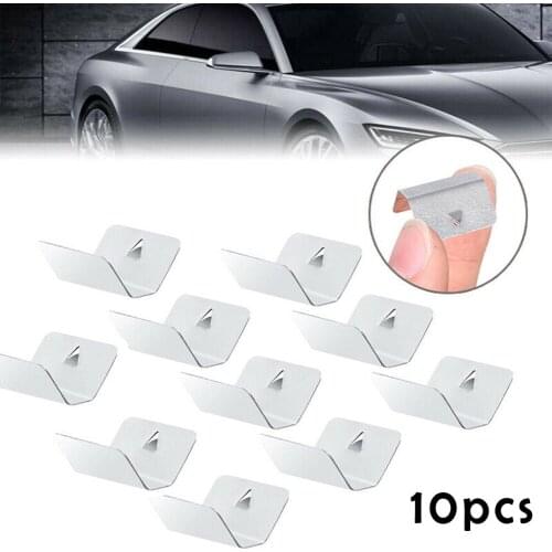 Stainless Steel SNED Clip10X Wind Rain Deflector Car Channel Metal Retaining Clips For Heko G3 Clip New