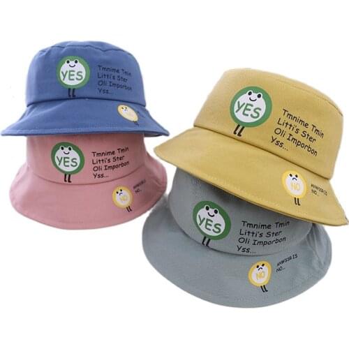 Doitbest Autumn baby kids Bucket Hats Summer Cartoon little frog Sun Cap Babys Boy Girls Outdoor Beach Fisherman Hat