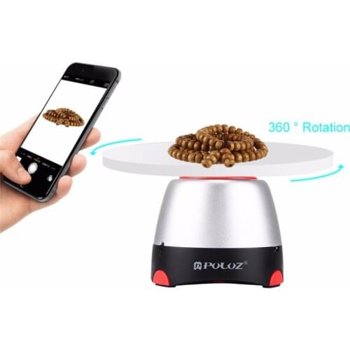 PULUZ Electronic 360 Degree Rotation Panoramic Tripod Head +Round Tray with Control Remoter photography Photo studio turntable