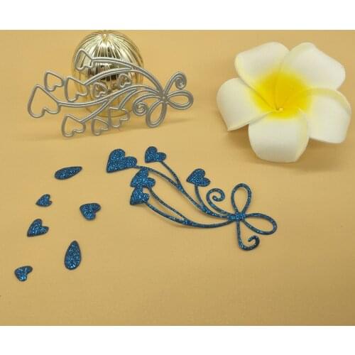 Heart headdress Bobby pin bow decoration collection album paper card embossing punc