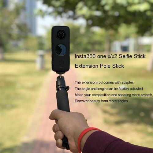 Insta360 one x/x2 Selfie Stick Extension Pole Stick tripod Folding Stabilizer Rod Monopod gimbal Holder clip 1/4inch Screw Mount