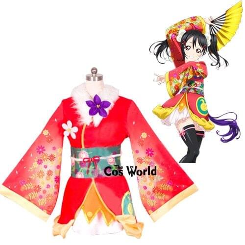 Love Live Kaguya No Shiro De Odoritai Angelic Angel Yazawa Nico Kimono Uniform Dress Outfit Anime Cosplay Costumes