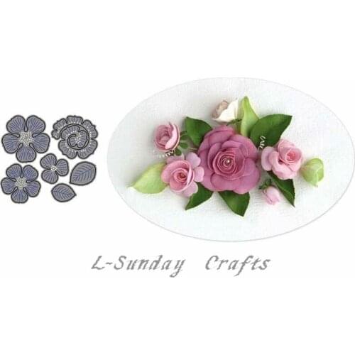 L-Sunday Crafts Die Cuts Flower Metal Cutting Dies Stencil Scrapbooking Album Paper Decor Craft Embossing