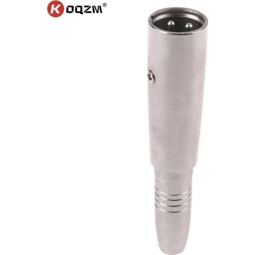 MIC 3 Pin XLR Male Plug To 1/4 Inch 6.35mm Mono Female Jack Audio Cable Mic Adapter Connector 1pc