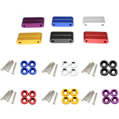 2019 New Product Billet Aluminum Racing Car Hood Vent Spacer Risers 4pcs Fender Washer For Honda