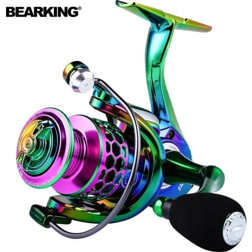 BEARKING PRO 5.0:1 4.7:1 Fishing Reel CNCx Rocker 1000 - 7000 Drag System 10Kg Max Power Spinning Wheel Fishing Coil