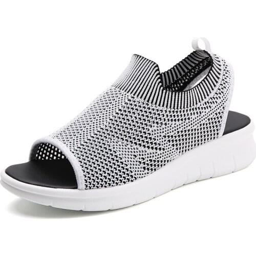 Womens Sandals Women Summer Shoes New Wedge Platform Mesh Breathable Beach Sandlias Sneakers Comfortable Casual Walking Sandals