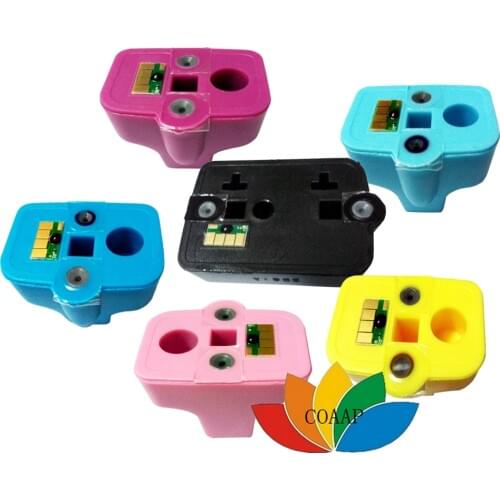 6PK Compatible Ink cartridge For HP 02 PhotoSmart C6180 C7180 C7280 D6160 D7160 D7260 D7280 Printer With Chip