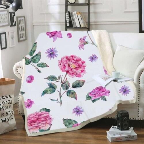 Flamingo 3D Printed Warm Blanket Adult Children Cotton Velvet Thick Blanket 130*150cm 150*200cm