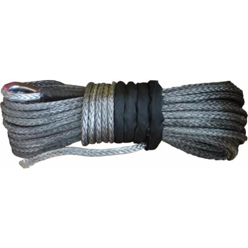 12mm x 30m 1/2" x 100' winch rope line UHMWPE rope cable for ATV/UTV electric winch 4x4 off road accessories free shipping