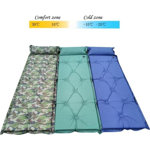 Camping Sleeping Pad Inflatable Air Mattresses Outdoor Mat Furniture Bed Ultralight Cushion Pillow Hiking Trekking