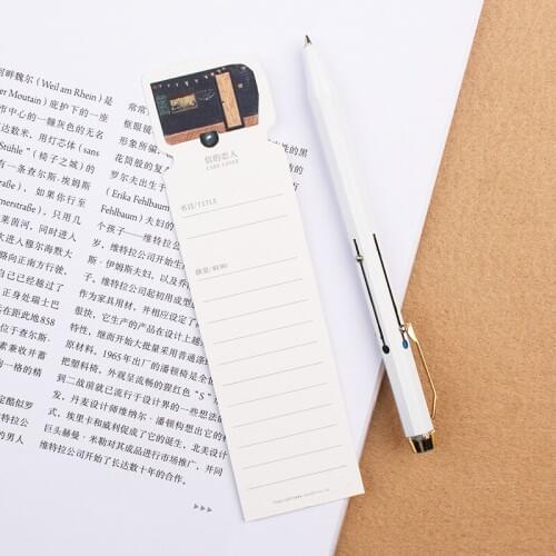 1pcs paper bookmarks food truck 30 boxes