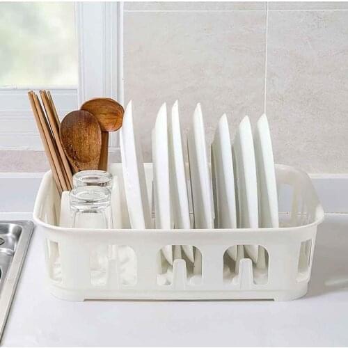 1PC Foldable Cutlery Storage Box Drain Bowl Dish Drying Rack Dish Drainer Stand Cup Holder Kitchen Accessories Home Organizer