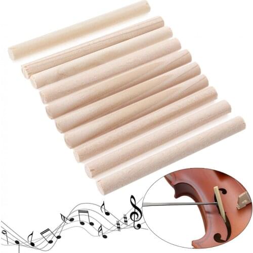 10pcs/lot Spruce Wood Violin Sound Post for 3/4 & 4/4 Violin