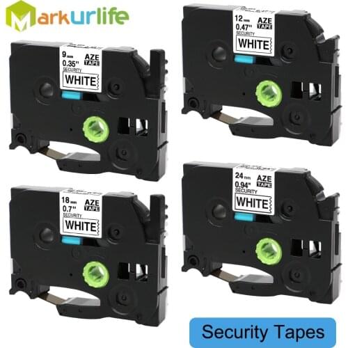12mm TZe-SE3 TZ-SE3 tz-se3 Black on White label tape Compatible for PT340 PT-H100 PT-H110 PT300 PT18R p-touch Label Printer