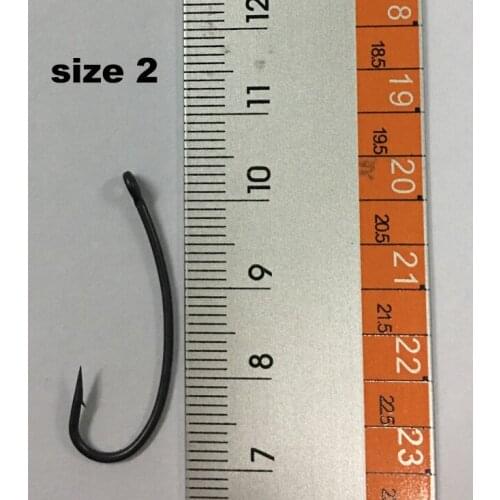 20PCS Matt Black Coated Carp Hooks, Turn Down Style, Micro Barbed, Various Sizes for Carp Fishings