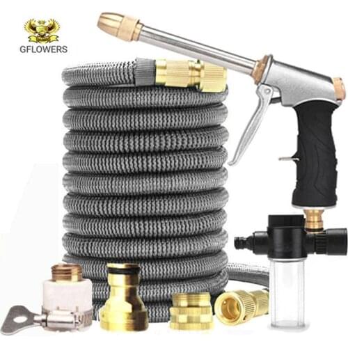 150Expandable Magic Hose High Pressure Hose Car Wash Hose adjustable Spray flexible Home Garden Watering Hose Cleaning Water gun