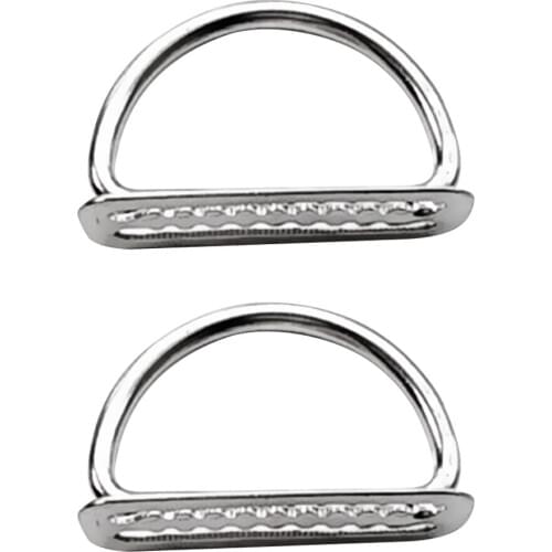 2 pcs 316Stainless Steel Scuba Diving Weight Belt Keeper D Rings For 2' Webbing Swimming Pool Accessories