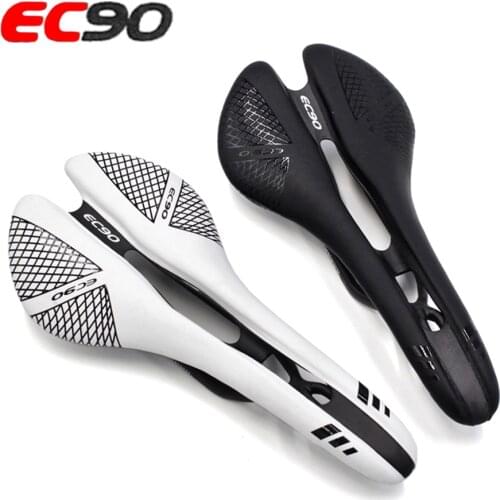 2018 EC90 New Carbon Road Bicycle Saddle hollow Full Carbon Mountain Bike Saddle / seat / Carbon MTB Saddle + Leather 115g