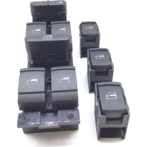 4 x Power Master Single Window Control Button Switch For Volkswagen Bora Golf MK4 Passat New Beetle OE# 1J4959857D , 3B0959855B