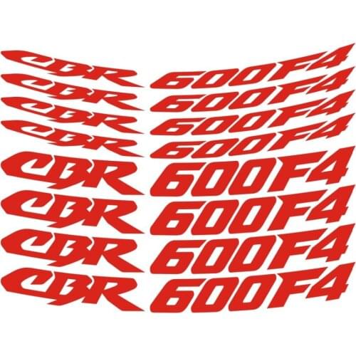 8 X CUSTOM INNER RIM DECALS WHEEL Reflective STICKERS STRIPES FIT HONDA CBR600 F4
