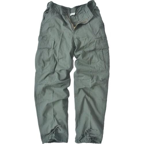 WW2 American BDU Training Pants Third Generation Vietnam War US TCU Tactical Trousers Sweatpants Retro Olive Green Tiger Pattern