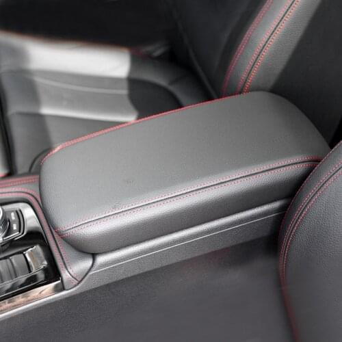 Car Accessories Microfiber Leather Center Console Lid Armrest Box Cover Trim For BMW 1 Series F20 2016 2017 2018 2019 2020