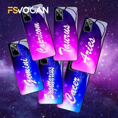 Constellations Phone Case For Samsung Galaxy A71 70 A51 50 S21 S20 FE S10 Plus Note 20 10 Ultra Twelve Zodiac Signs Back Cover