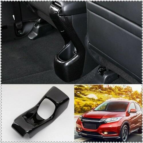 For Honda HRV HR-V 2016-2020 Carbon fiber rear air outlet vent Anti-kick panel trim Car modification Auto parts