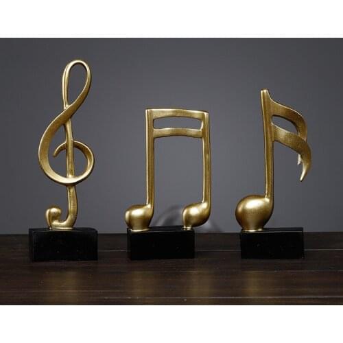 Home entrance wine cabinet resin musical note ornaments for friends as gifts