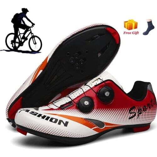 Road Cycling Shoes Men 2021 New Flat Self-Locking SPD Bicycle Sapatilha CiclismoMTB Outdoor Sports Shoes Mountain Bike Shoes Men