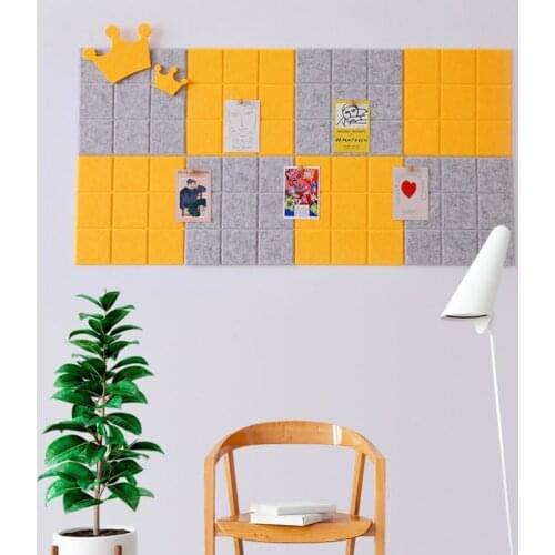 1pc Nordic Style Felt Background Letter Board Photo Wall Household Message Display 30X30cm