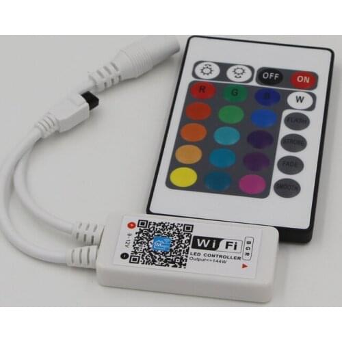 24Keys LED RGB Controller DC12V wifi IR Remote Controller for SMD 3528 5050 RGB LED Strip Lights