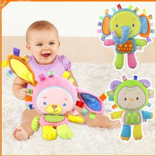 Colorful Baby Bell Plush Toy Anime Rattle Comfort Doll Infant Educational Learning Toys for Newborn Baby Child 0-12 Month