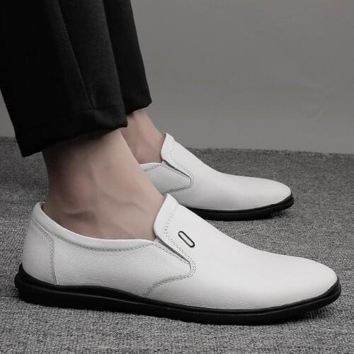 Sneaker Casual Shoes Sapato Casual Men Shoes Fashion Zapatos Casuales Para Hombre Leather 2020 Mens Black Loafers Sneakers