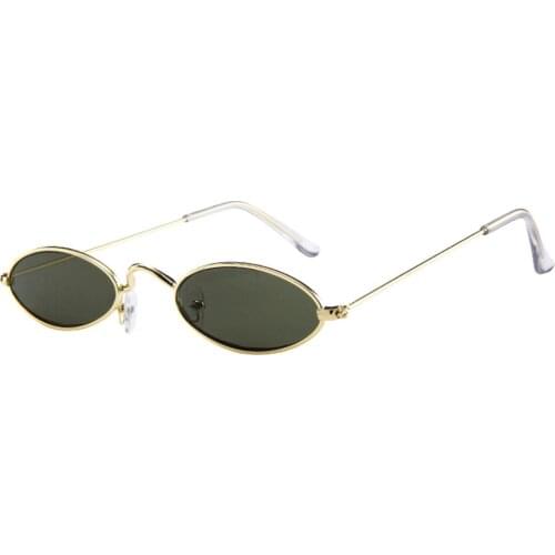 Fashion Mens Womens Retro Small Oval Sunglasses Metal Frame Shades Eyewear Fashion Glasses Accessories Outdoor Anti-UV