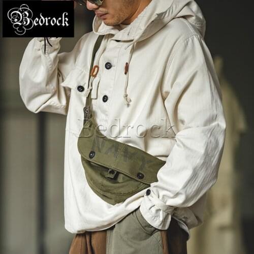 Bedrock Retro World War II Navy White Jacket Herringbone Half Cardigan Protective Hoodie Sweatshirt Men