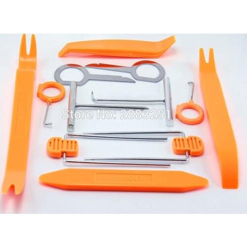 12pcs Professional Vehicle Dash Car Door Remove Install Pry Kit Repairing Tools for Mitsubishi outlander 2016 lancer 10 9 pajero