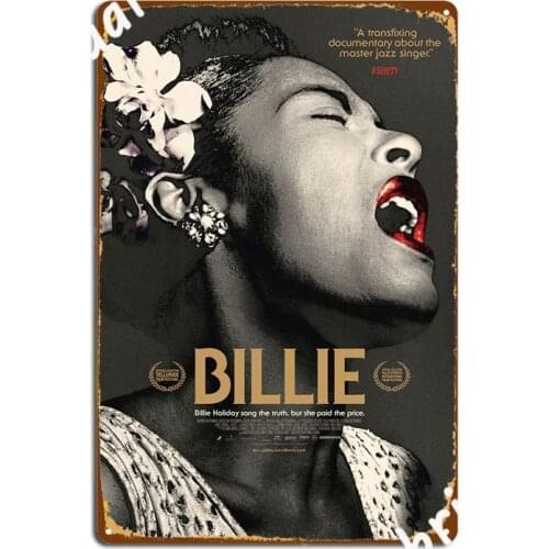 Unheard Interviews New Billies Holiday Poster Metal Plaque Decoration Club Party Wall Decor Garage Club Tin Sign Poster